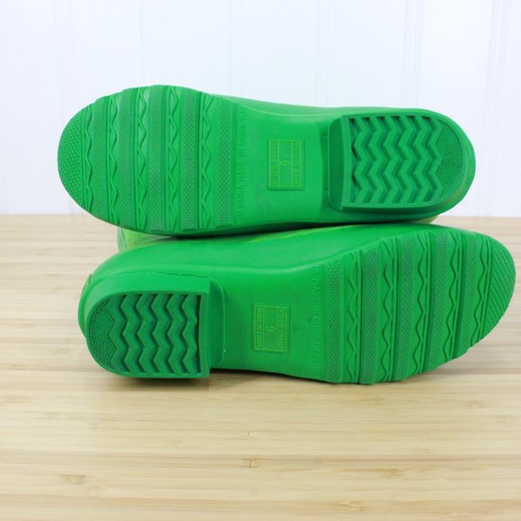 LL BEAN Wellies Waterproof Paisley Rain Boots 9 M - Picture 10 of 11